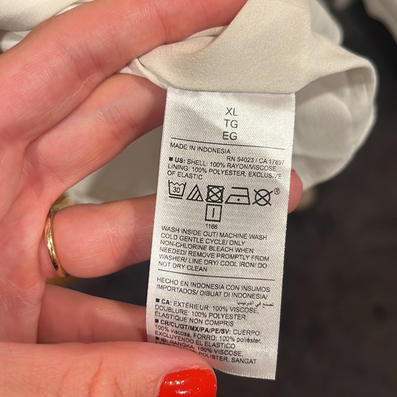 Old Navy White Floral Print Sundress with tie straps - Picture 4 of 4